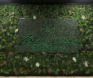 Zaza Green sign