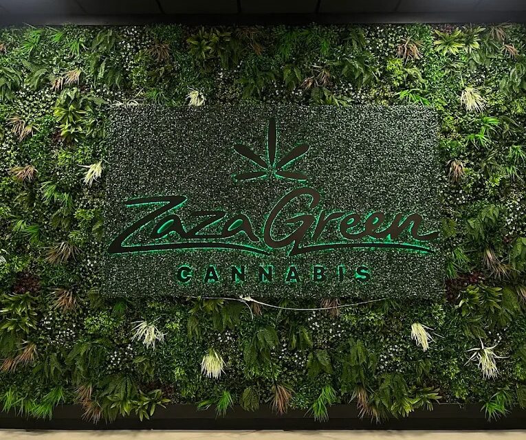 Zaza Green sign