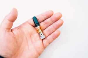 HHC distillate cartridge in Hand Vape Hexahydrocannabinol is a psychoactive half synthetic cannabinoid that is not regulated