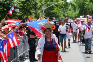 NEW YORK - JUNE 09: Atmosphere at the National Puerto Rican Day Parade on the streets of Manhattan on June 09, 2013 in New York City